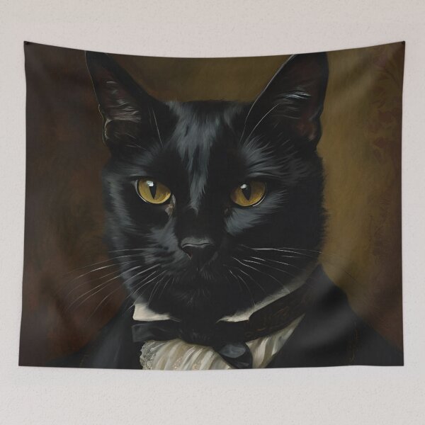 Item preview, The Regal Feline - Black Cat designed and sold by blackcatsvault.