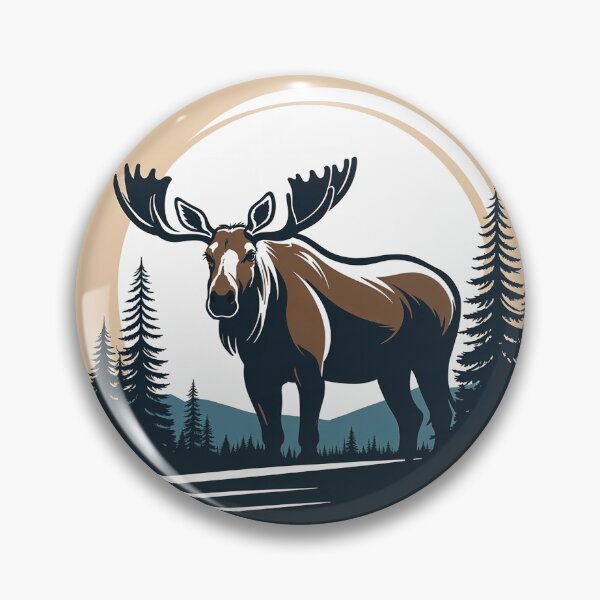 Item preview, A large moose standing in a forest  designed and sold by PixelRoots.