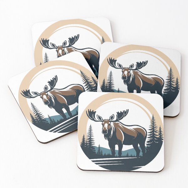 Item preview, A large moose standing in a forest  designed and sold by PixelRoots.