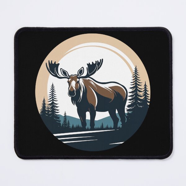 Item preview, A large moose standing in a forest  designed and sold by PixelRoots.