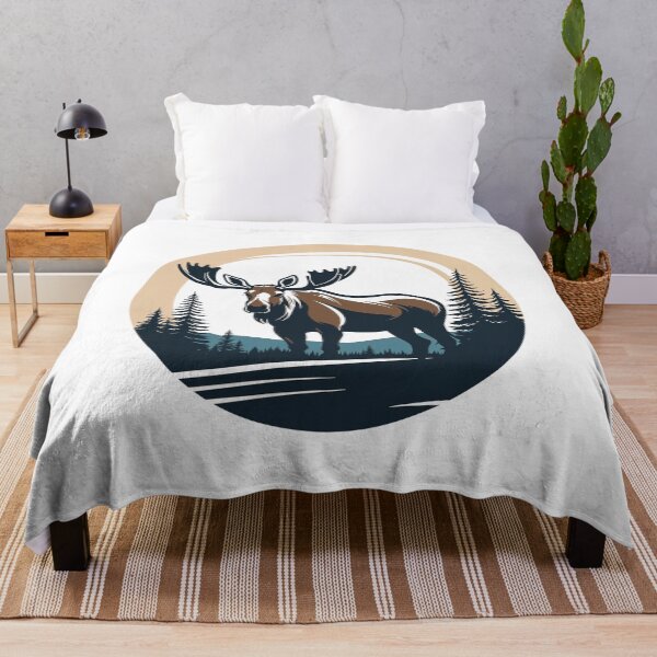 Item preview, A large moose standing in a forest  designed and sold by PixelRoots.