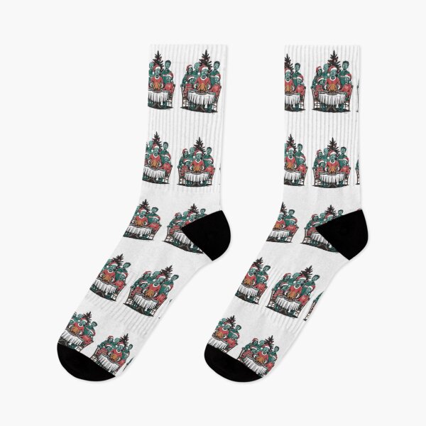 Item preview, Zombie Family Christmas Dinner Funny Holiday Design designed and sold by ObjCrea123.