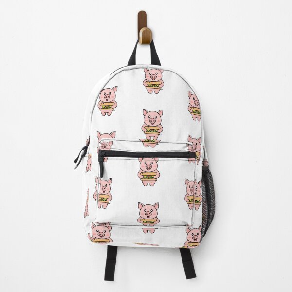 Item preview, Illustration of cute pig eating a sandwich designed and sold by rasagamastore.