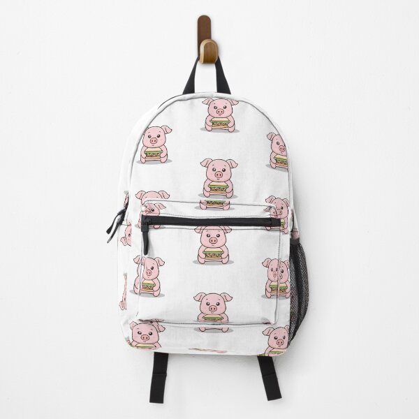 Item preview, Illustration of cute pig eating a sandwich designed and sold by rasagamastore.