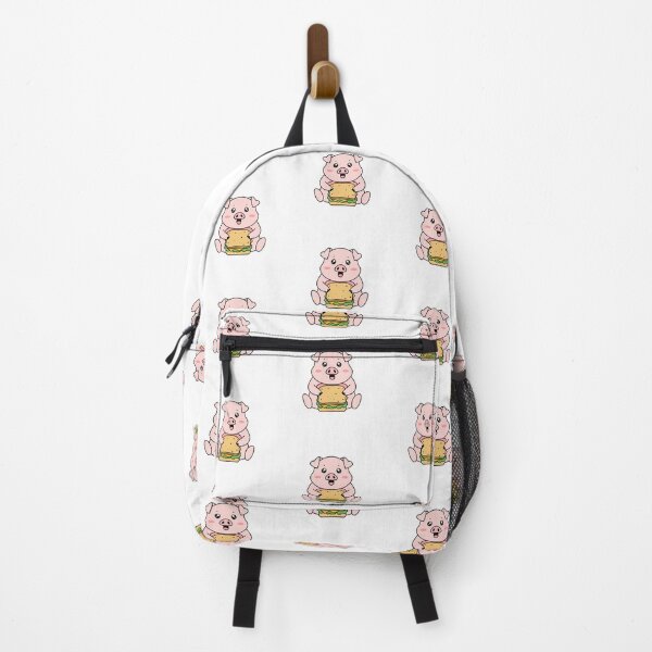 Item preview, Illustration of cute pig eating a sandwich designed and sold by rasagamastore.