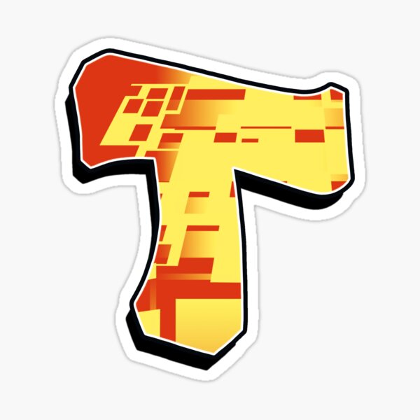 T - blocky Sticker
