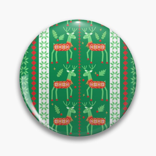 Item preview, Christmas Reindeer Seamless Pattern designed and sold by HippoInkStudio.