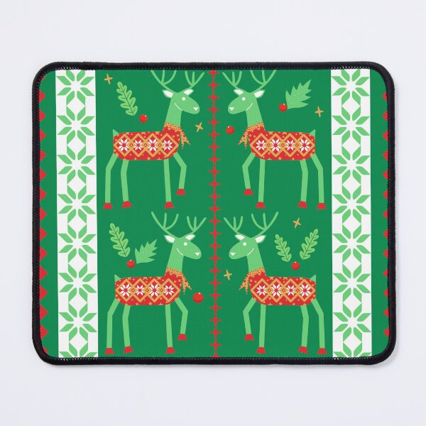 Item preview, Christmas Reindeer Seamless Pattern designed and sold by HippoInkStudio.