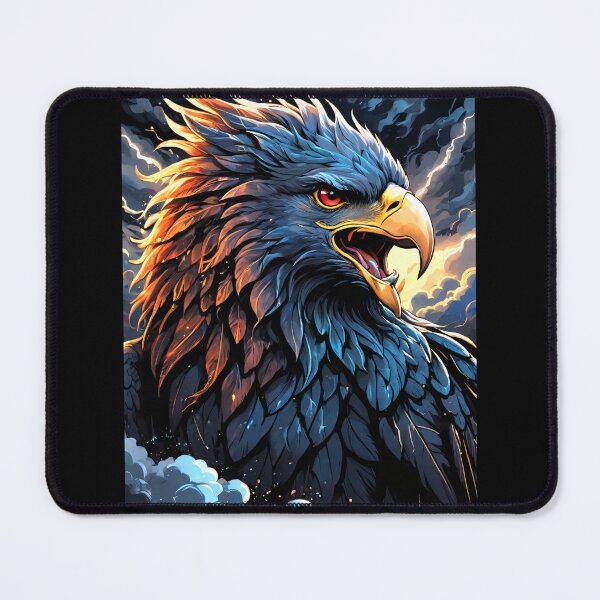 Item preview, Gothic Eagle Majestic Fierce Intricate Feathers Dark Art designed and sold by ByteyCreatives.