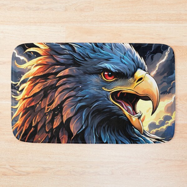 Item preview, Gothic Eagle Majestic Fierce Intricate Feathers Dark Art designed and sold by ByteyCreatives.