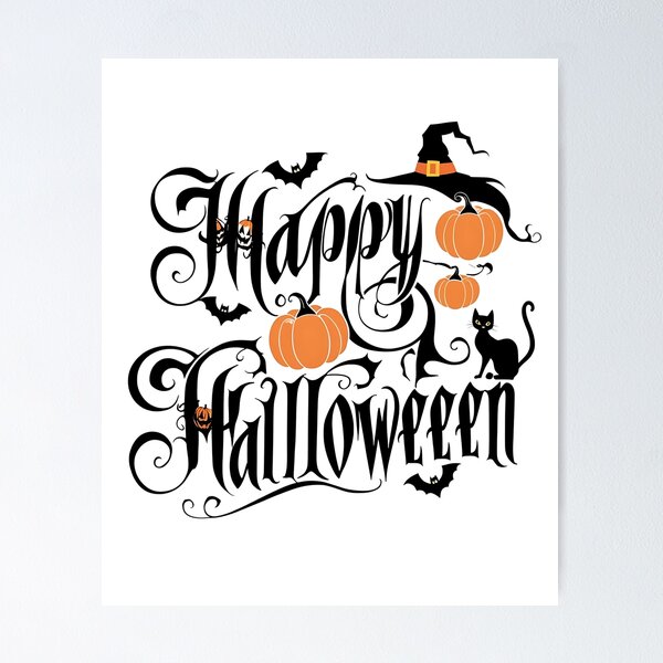 Item preview, Pumpkins, Bats, & Witchy Hats – Halloween Magic Awaits designed and sold by holidayT-shirt.