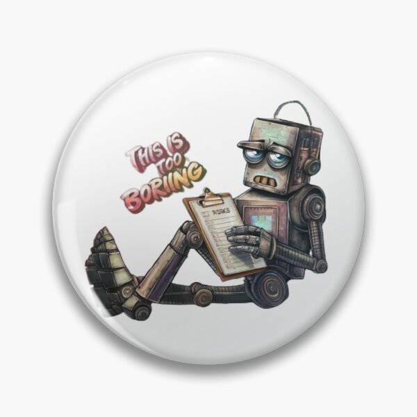 Item preview, Bored robot designed and sold by catcraftss.