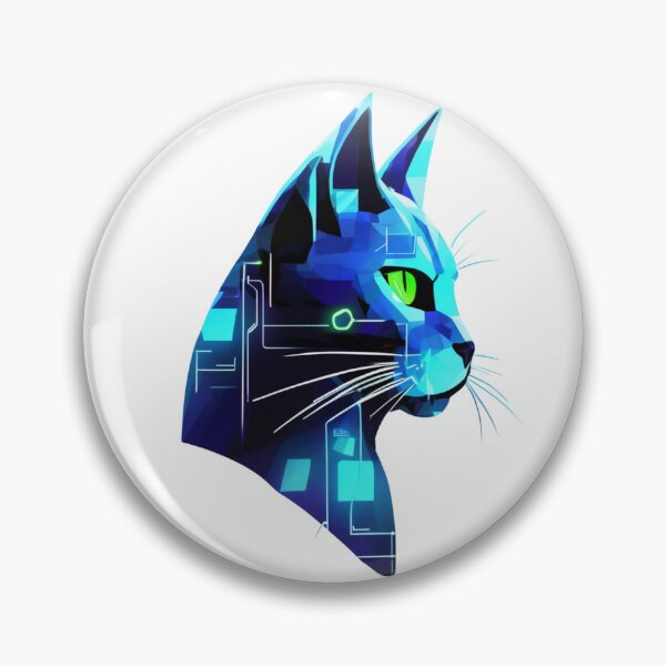 Item preview, Futuristic Cat in Neon Glow designed and sold by NaMieSz.