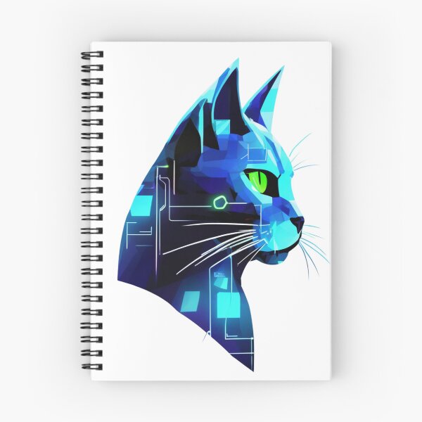 Item preview, Futuristic Cat in Neon Glow designed and sold by NaMieSz.