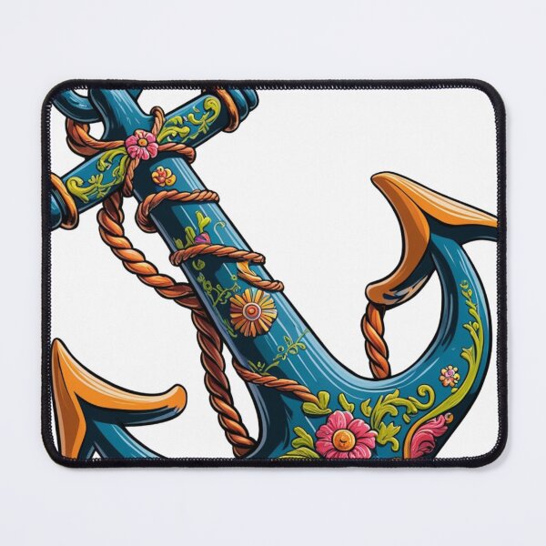 Item preview, A classic t-shirt with an embellished iron anchor design. designed and sold by TialCorner.