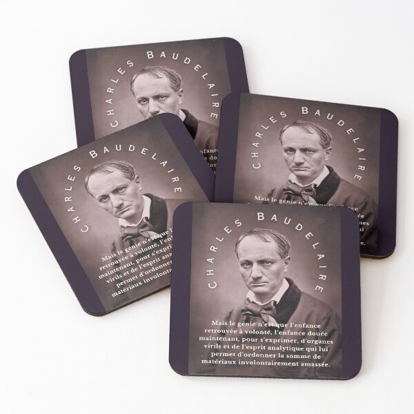 Item preview, Charles Pierre Baudelaire: Mais le génie n'est que l'enfance retrouvée à volonté, l'enfance douée maintenant, pour s'exprimer, d'organes virils designed and sold by artbleed.