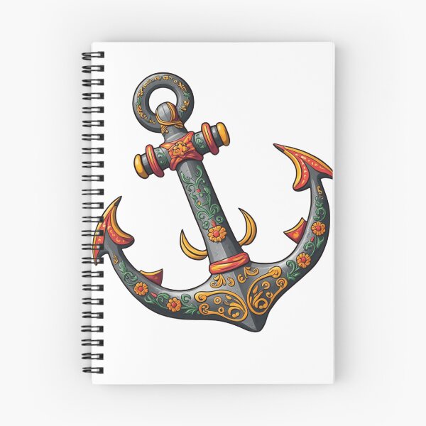 Item preview, A classic t-shirt with an embellished iron anchor design. designed and sold by TialCorner.