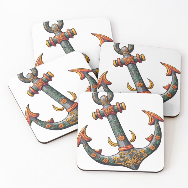 Item preview, A classic t-shirt with an embellished iron anchor design. designed and sold by TialCorner.