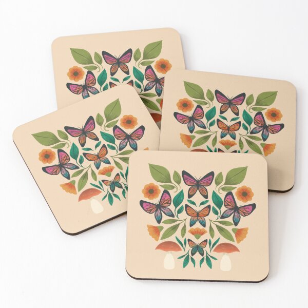 Item preview, Butterfly and Mushroom  designed and sold by Haley Schulz.