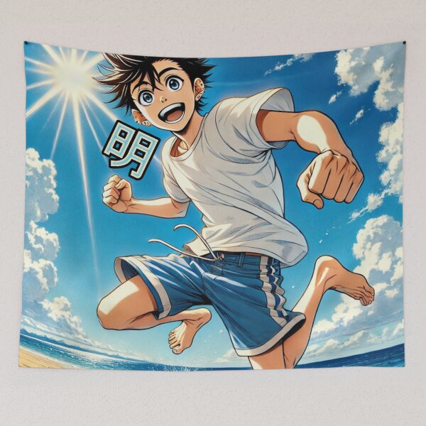 Item preview, Akira Boy from the beach Anime designed and sold by PrintMeOnYou.
