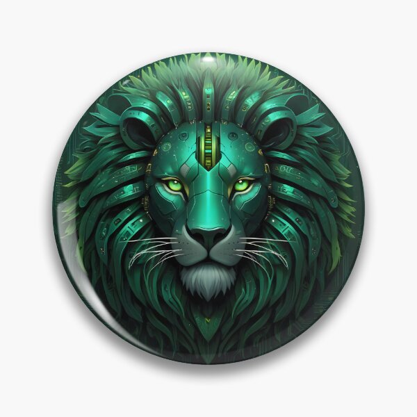 Item preview, Green Robot Lion designed and sold by IvernTree.
