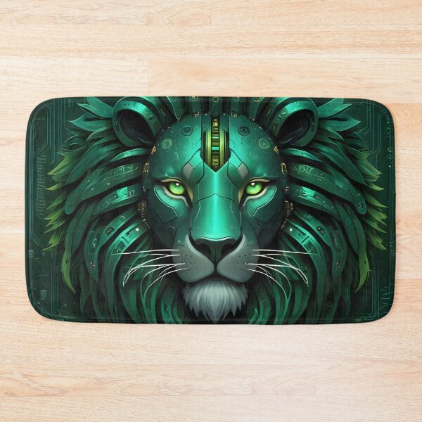 Item preview, Green Robot Lion designed and sold by IvernTree.
