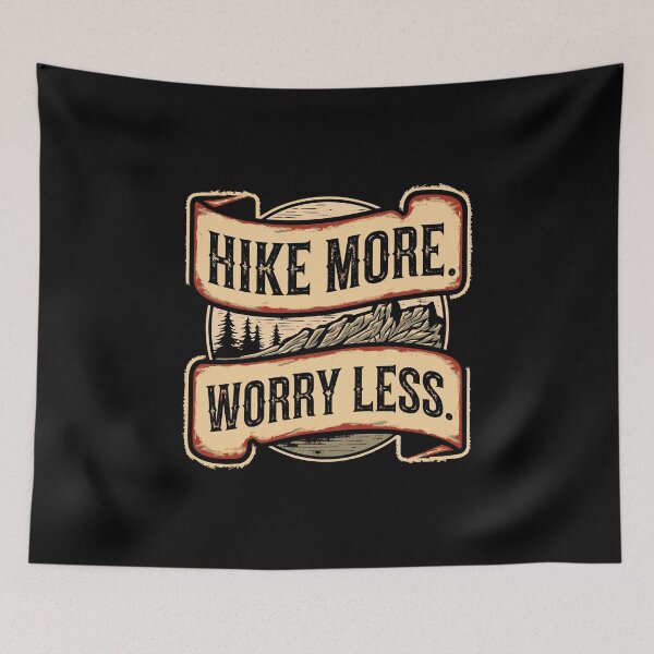 Item preview, Hike More Hiking Adventure Nature Gift Mountains Wilderness Explorer designed and sold by w1ckerman.