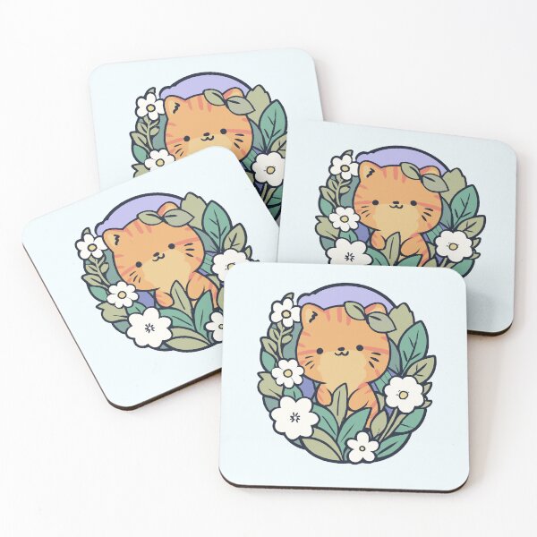 Item preview, Cat and flowers  designed and sold by Artofmayara.