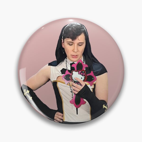 Item preview, Sister Daniel with a Hello Cat cross designed and sold by pitou-is-god.