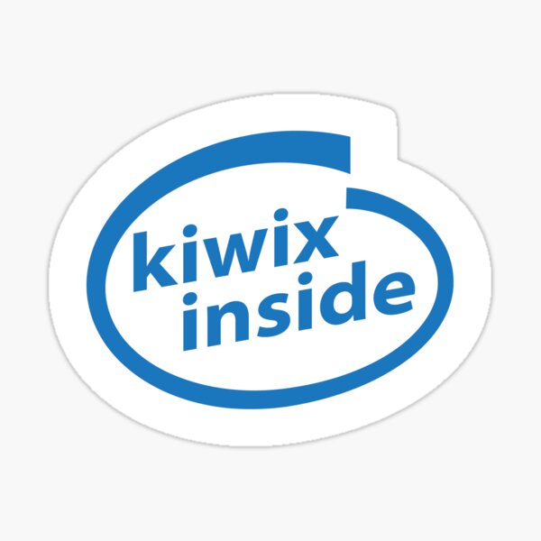 Kiwix inside Sticker