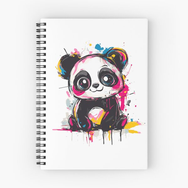 Item preview, Colorful Splatter Art of a Cute Panda designed and sold by Halina-il.