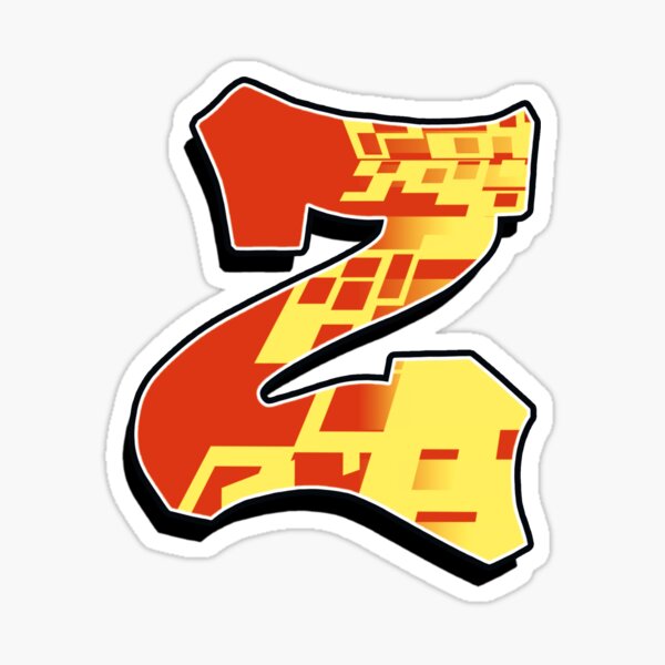 Z - blocky Sticker