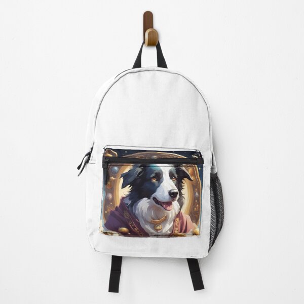 Item preview, Cosmic Border Collie Astrologer - Dog Art designed and sold by CrownedCanvas.