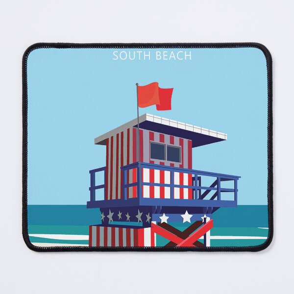 Item preview, Miami travel poster south beach retro designed and sold by Arctic frame studio.