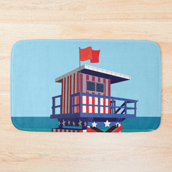 Item preview, Miami travel poster south beach  retro  designed and sold by Arctic frame studio.