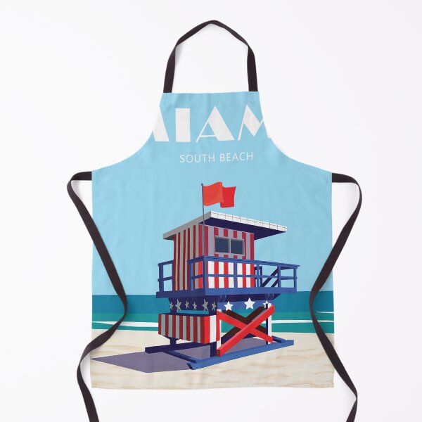 Item preview, Miami travel poster south beach retro designed and sold by Arctic frame studio.