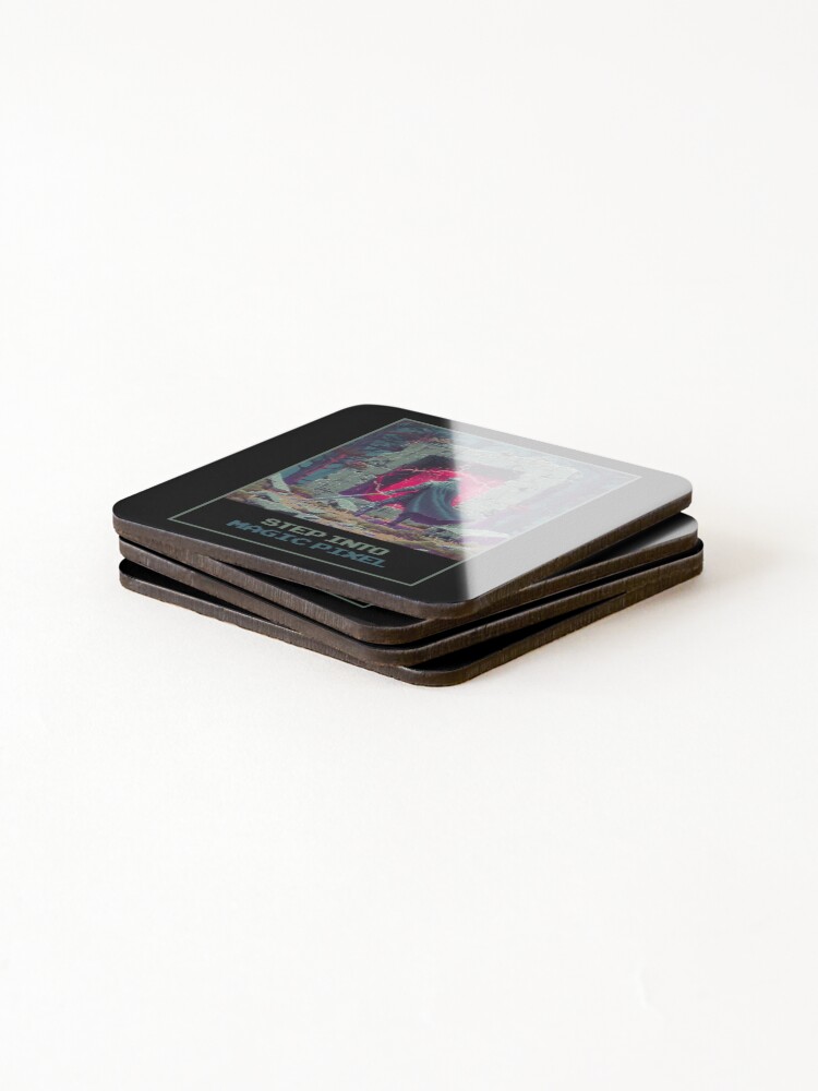 Thumbnail 4 of 5, Coasters (Set of 4), Step Into Magic Pixel designed and sold by MagicAxe.