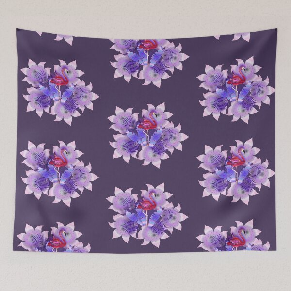 Item preview, PINK AND VIOLET FLAMINGO 179. designed and sold by sana90.