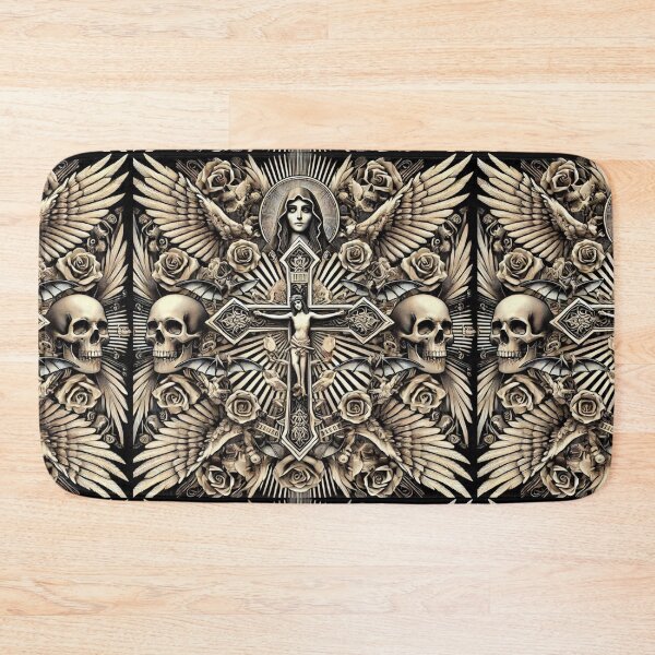 Item preview, Eternal Guardian: A Hypnotic Tattoo of Faith and Symbols designed and sold by Meta2Physical.