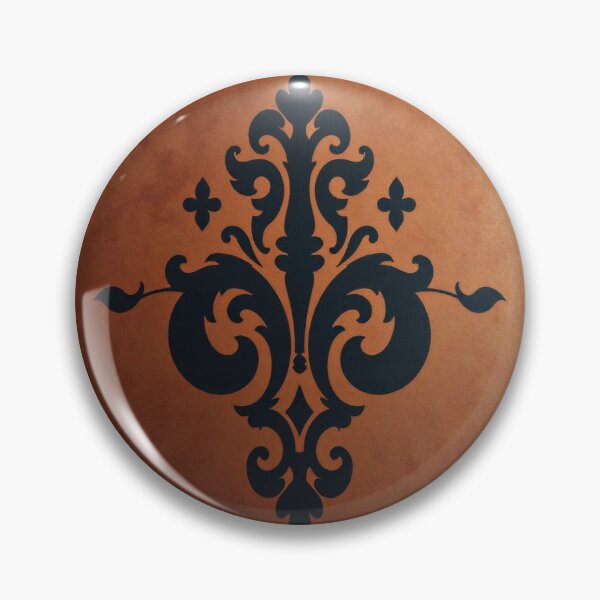 Item preview, Rust & Black Antiqued Damask designed and sold by DesignsByPrnces.