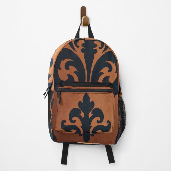 Item preview, Rust & Black Antiqued Damask designed and sold by DesignsByPrnces.