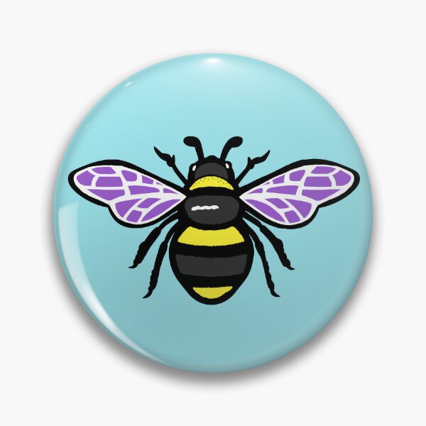 Item preview, Non binary pride flag bee  designed and sold by theniamhmachine.