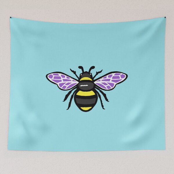 Item preview, Non binary pride flag bee  designed and sold by theniamhmachine.