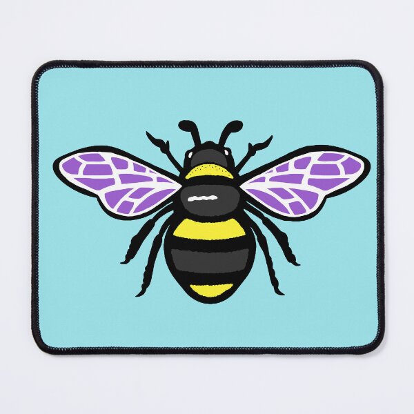 Item preview, Non binary pride flag bee  designed and sold by theniamhmachine.
