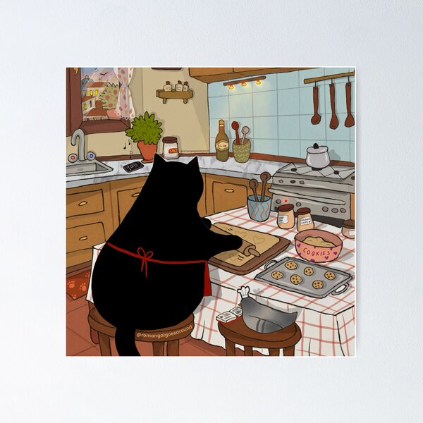 Item preview, Stanis and Remo Making Cookies designed and sold by Stanis the Cat.
