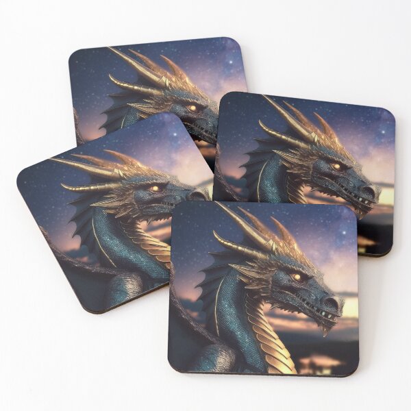 Item preview, Dark and golden dragon designed and sold by BAR DEC.