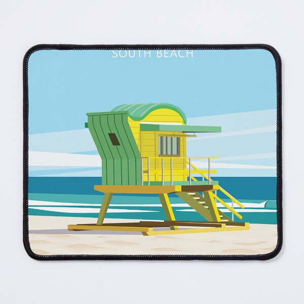 Item preview, vintage retro  Miami travel poster south beach designed and sold by Arctic frame studio.