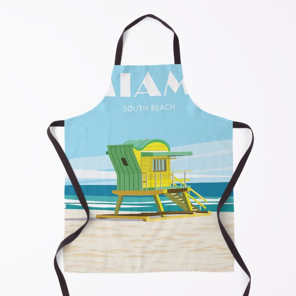 Item preview, vintage retro Miami travel poster south beach designed and sold by Arctic frame studio.