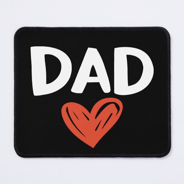 Item preview, DAD with Hand-Drawn Heart Cute Kids' Doodle Design designed and sold by JPees.