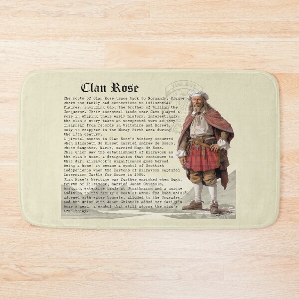 Artikelvorschau, Clan Rose - Geschichte des schottischen Clans entworfen und verkauft von BagTown Clans.